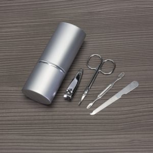 Kit Manicure 4 Peças em Estojo de Alumínio Ref. 4657